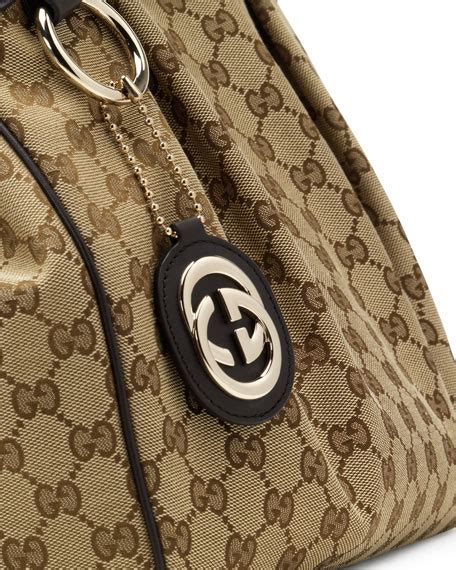 gucci sukey original gg canvas tote cocoa